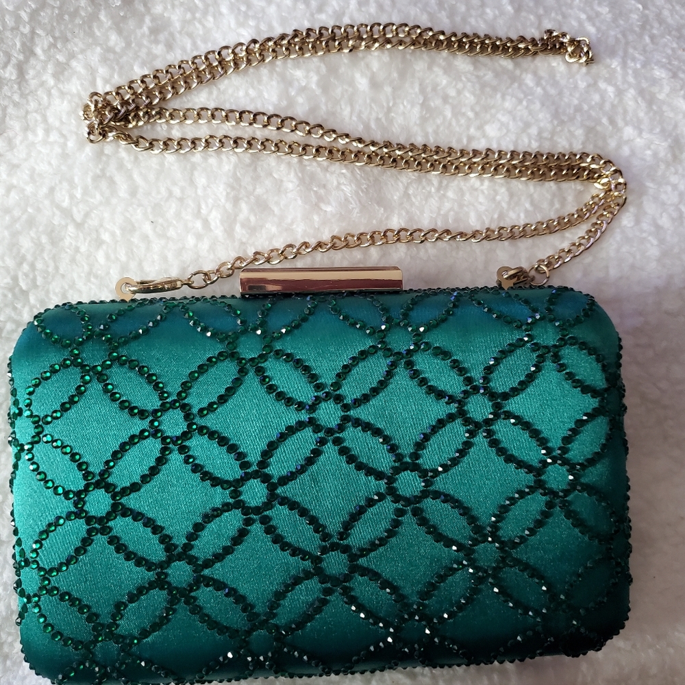 Royal Nightingales Large Crystal Evening Clutch Bag and Evening Bag for Women